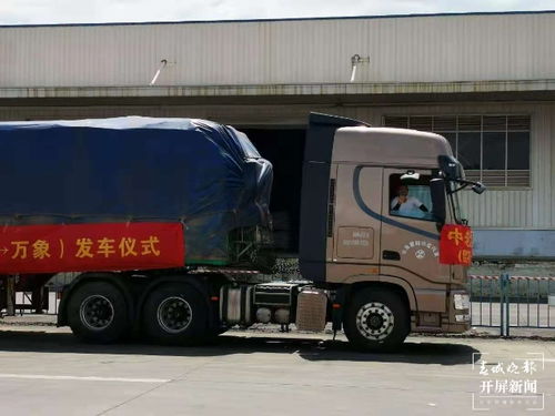 300万元产品启运老挝 昆明开行中老跨境货运往返班车